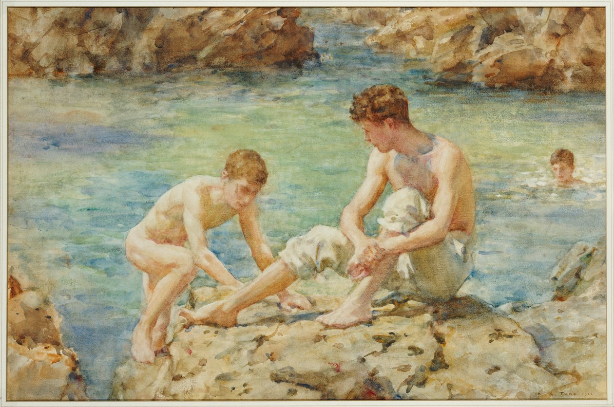 Les baigneurs, 1922 - Henry Scott Tuke