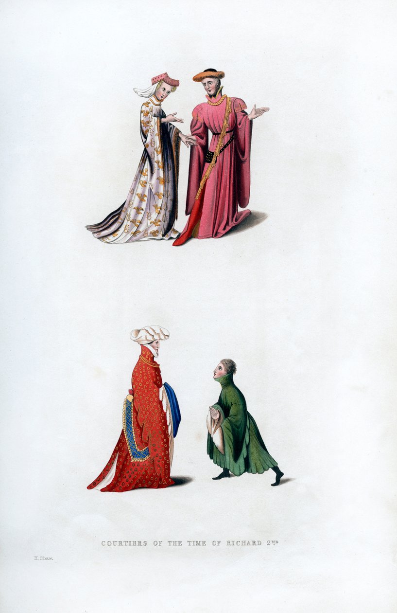 Robe de cour, 14e siècle - Henry Shaw