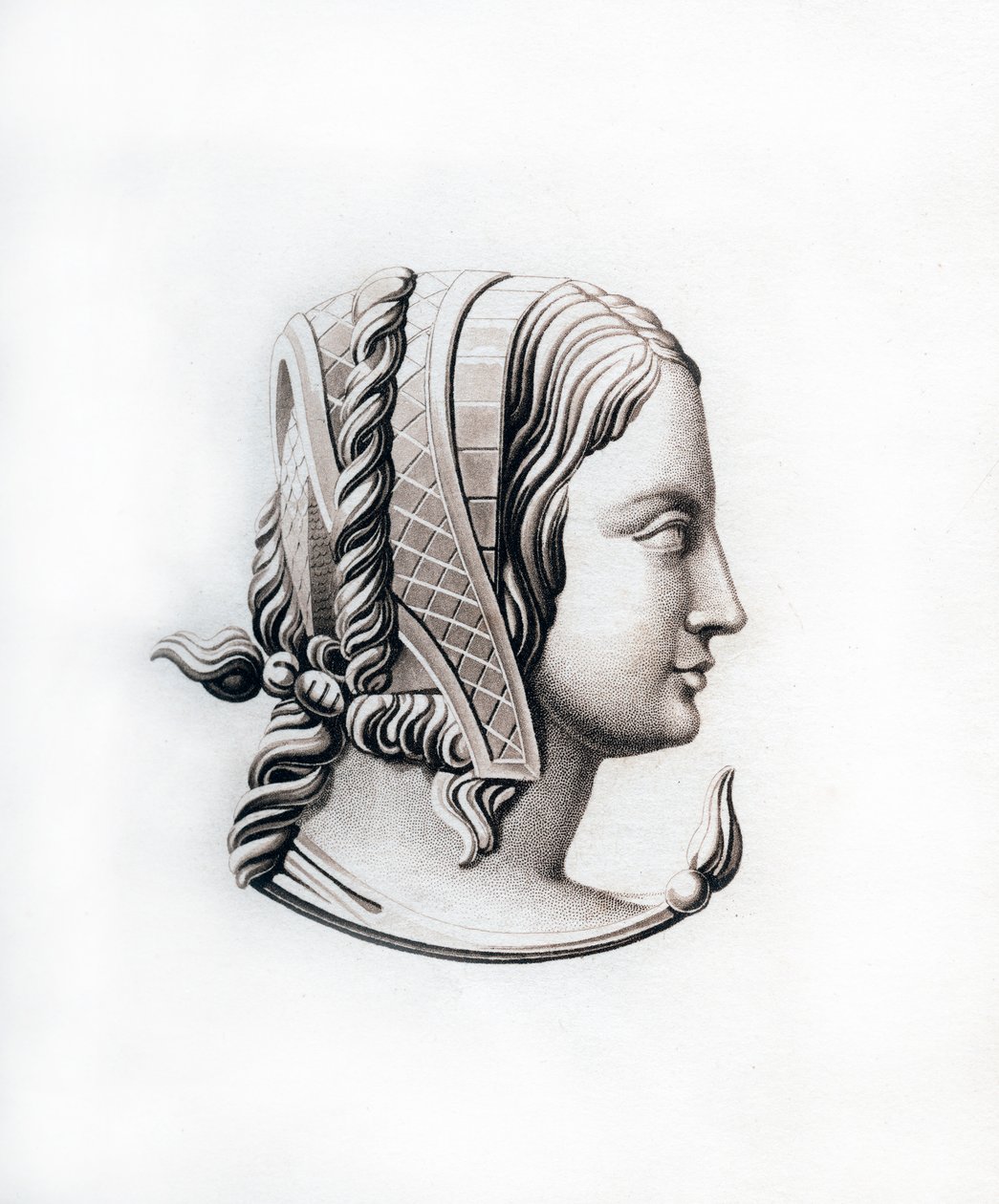 Coiffure, début du XVIe siècle, 1843 - Henry Shaw