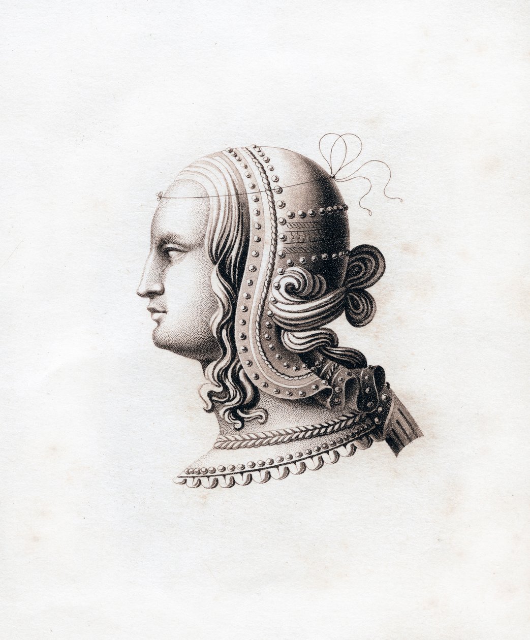 Coiffure, début du 16e siècle, 1843 - Henry Shaw