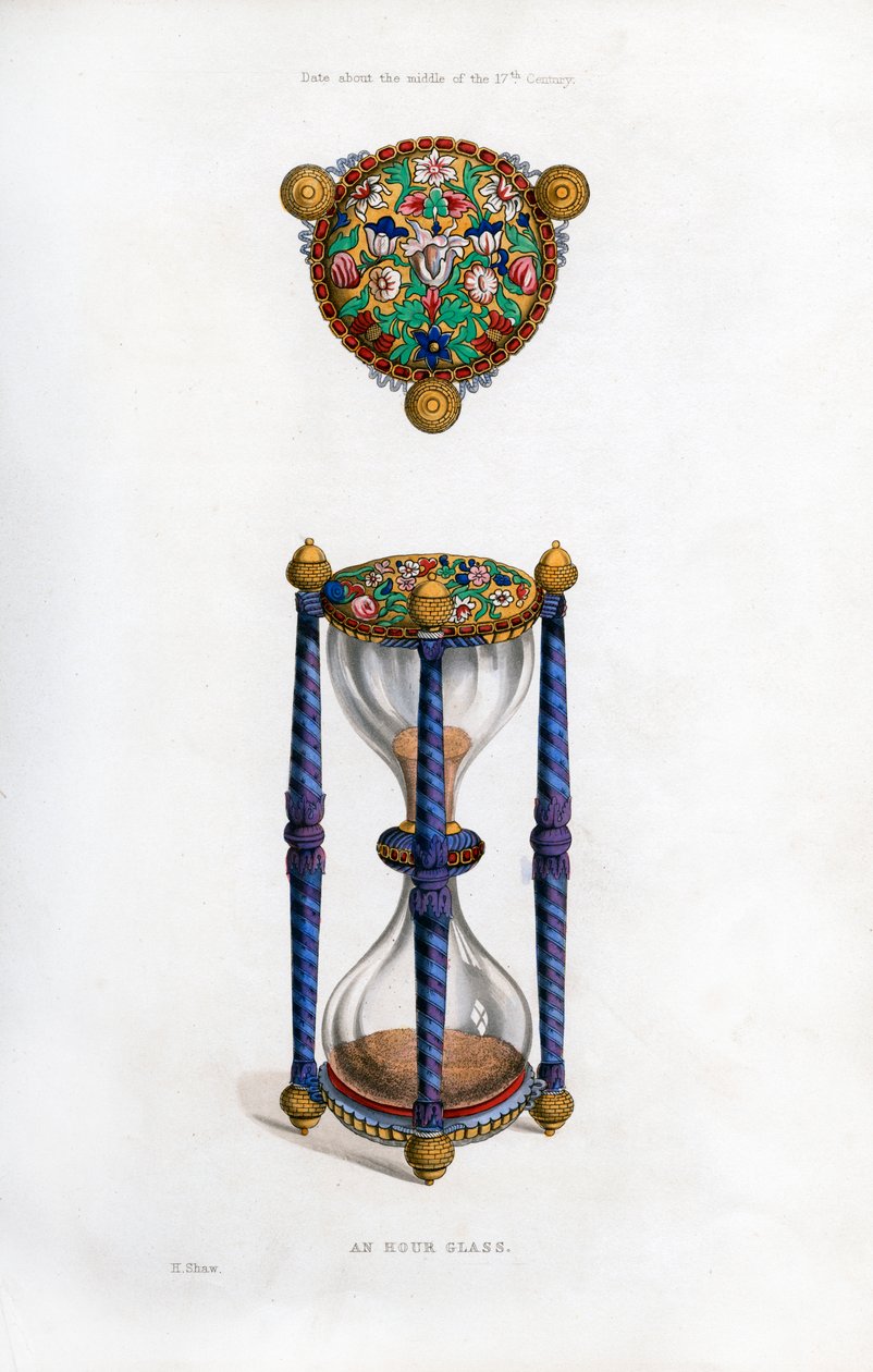 Sablier, milieu du 17e siècle, 1843 - Henry Shaw