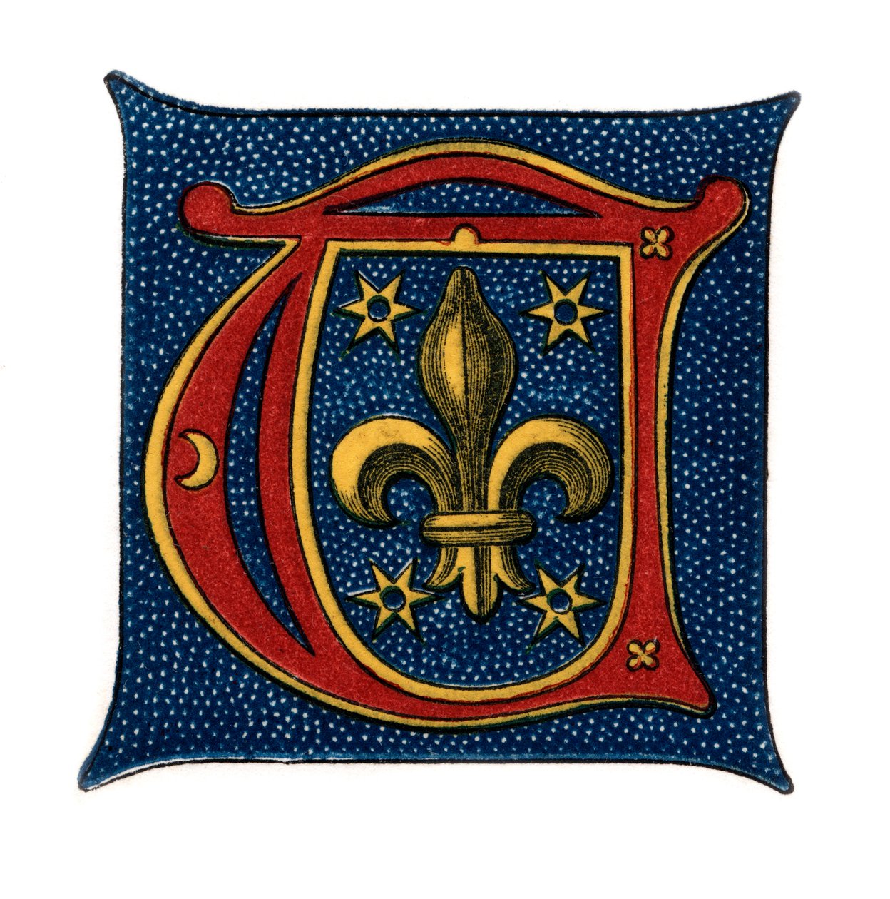 Lettre initiale T, 16ème siècle, 1843 - Henry Shaw