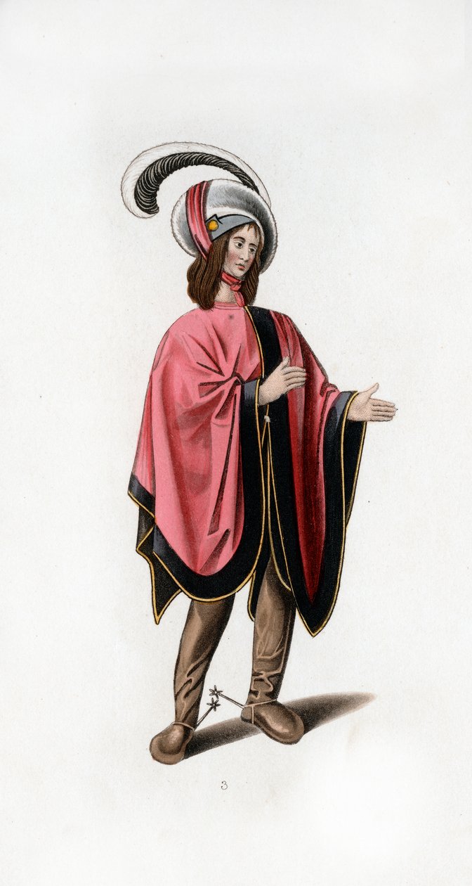 Tenue masculine, vers 1480, 1843 - Henry Shaw