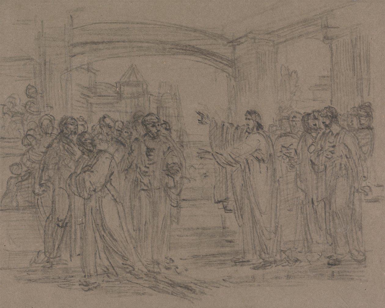 Le Christ dans le temple - Henry Singleton