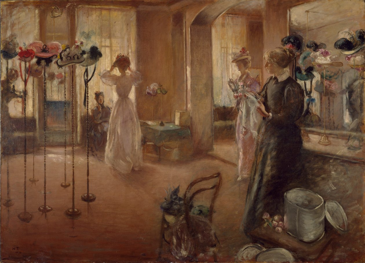 La boutique de chapeaux - Henry Tonks