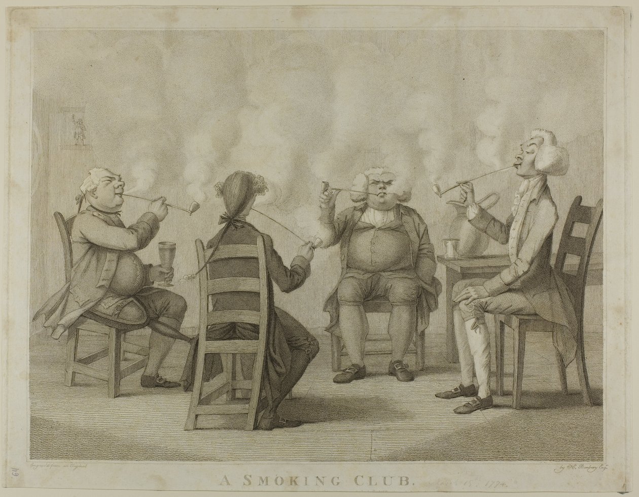 Un club de fumeurs - Henry William Bunbury