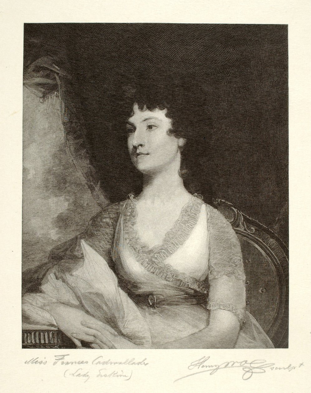 Mlle Frances Cadwalader (Lady Erskine) - Henry Wolf