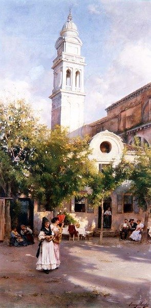 Sur la place - Henry Woods