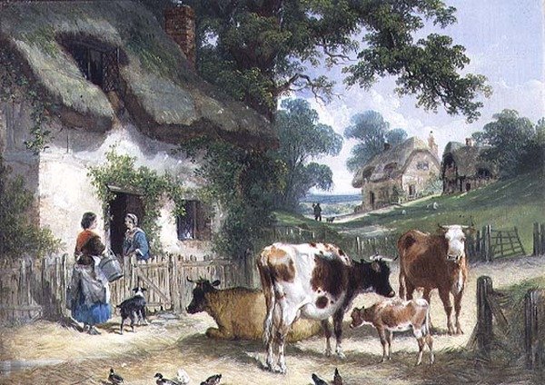 La Vieille Ferme, c.1841 - Henry and Charles (attr.to) Shayer