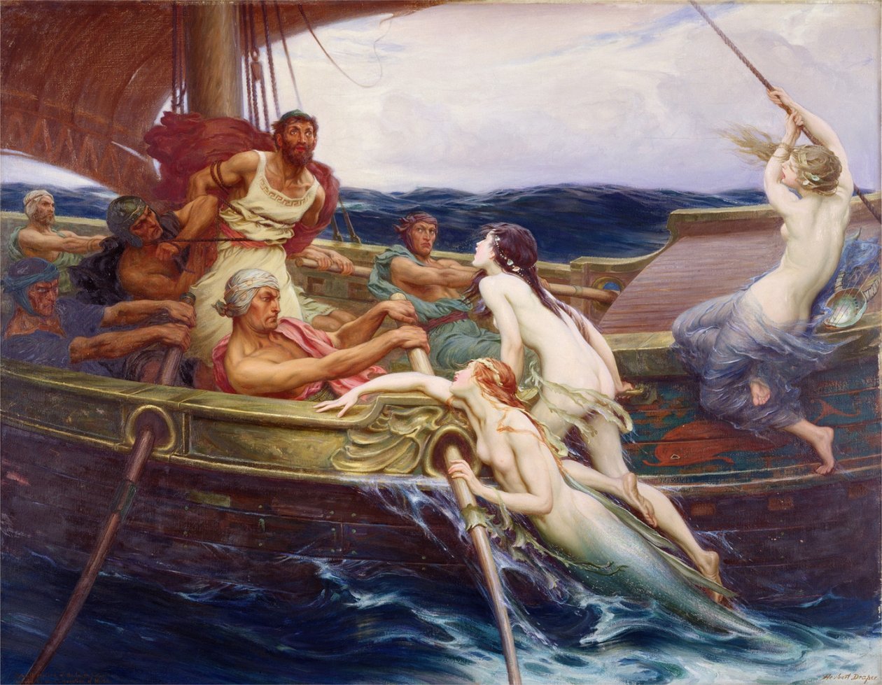 Ulysse et les sirènes - Herbert James Draper