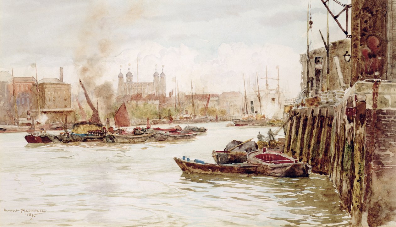 Port de Londres : Upper Pool, 1896 - Herbert Menzies Marshall