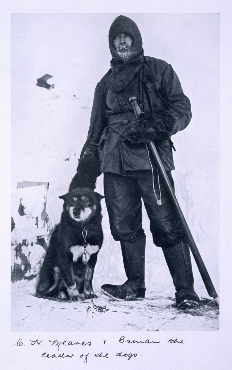 Meares avec Osman, chef des chiens, de 