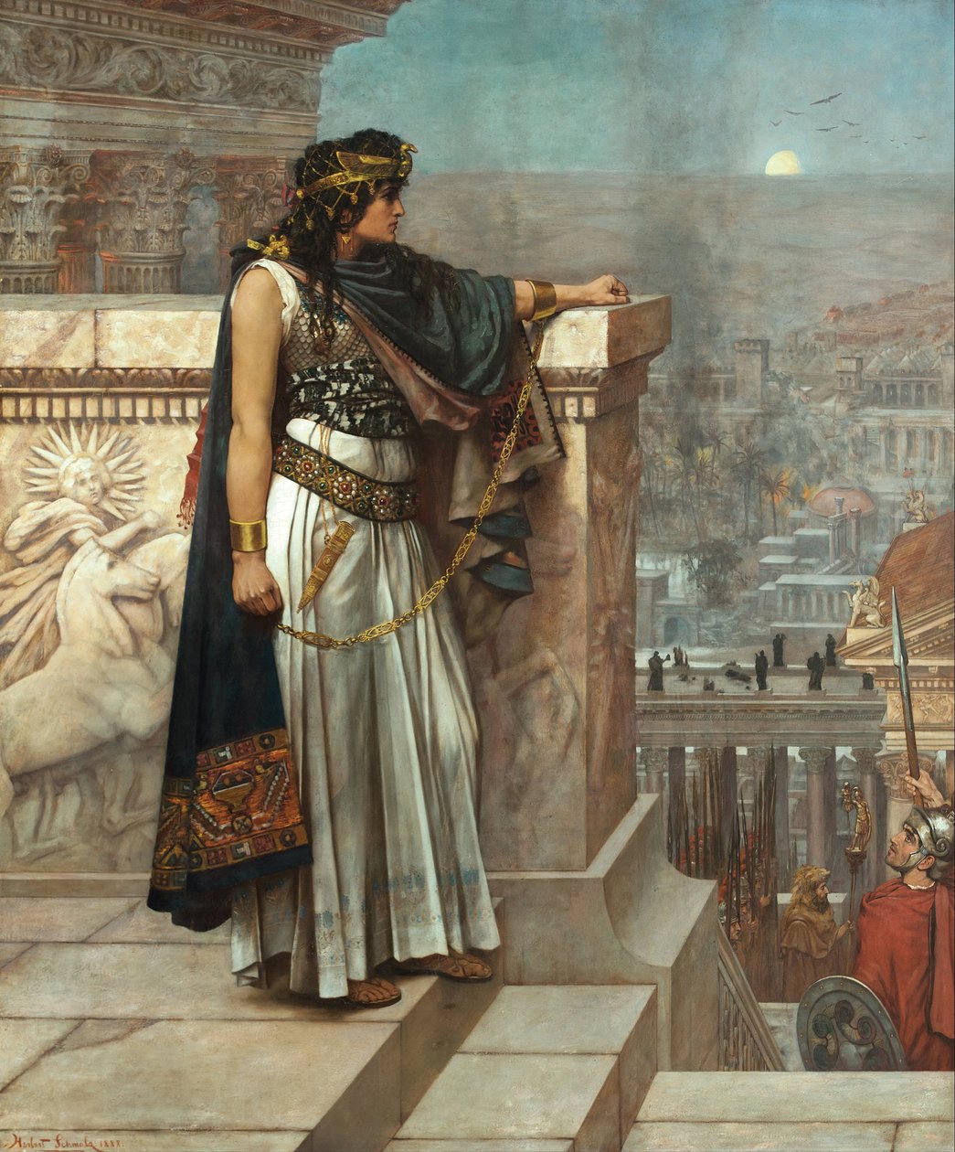 Le dernier regard de Zénobie sur Palmyre, 1888 - Herbert Gustave Schmalz