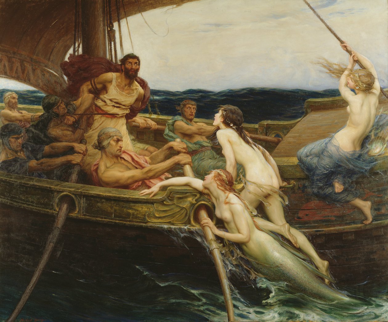 Ulysse et les sirènes - Herbert James Draper