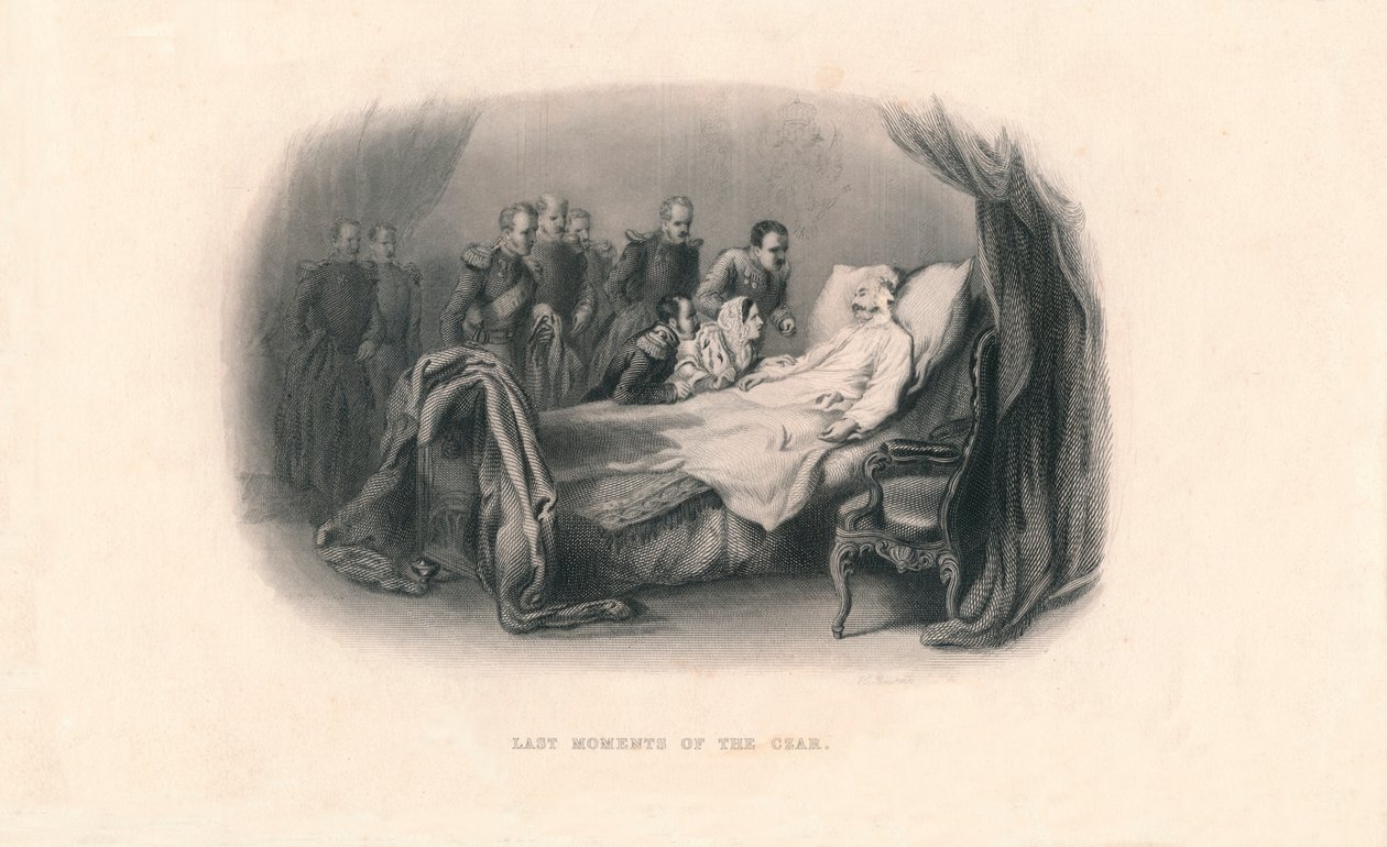 Derniers moments du tsar, vers 1857 - Herbert Bourne