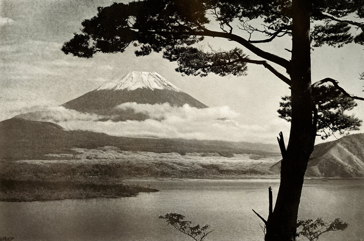 Fuji depuis le lac Motosu, 1910 - Herbert Ponting