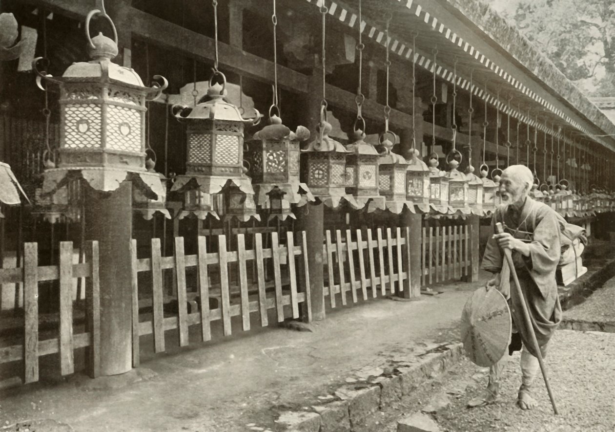 En pèlerinage à Nara, 1910 - Herbert Ponting