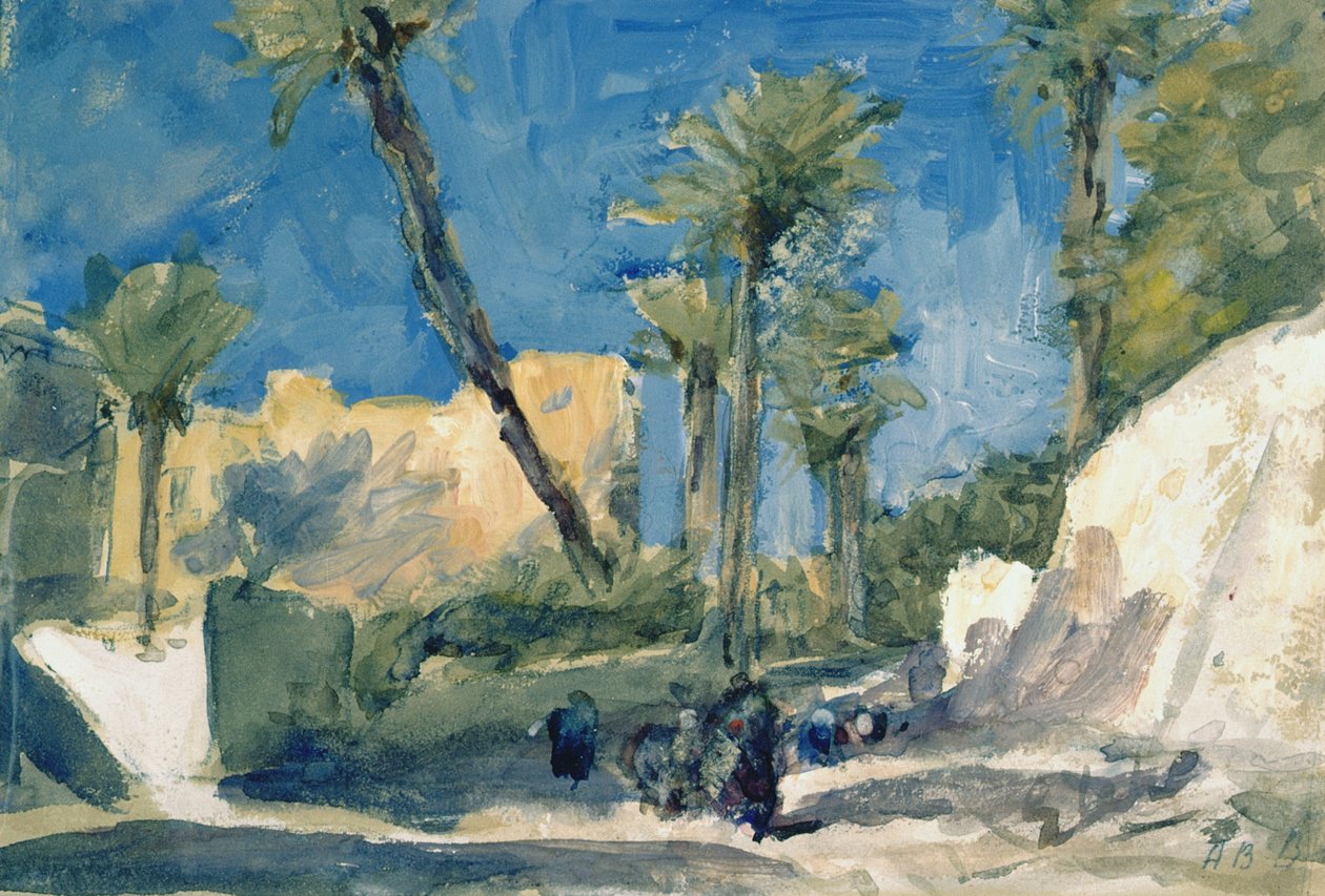 Les palmiers dattiers à Elche, Espagne - Hercules Brabazon Brabazon