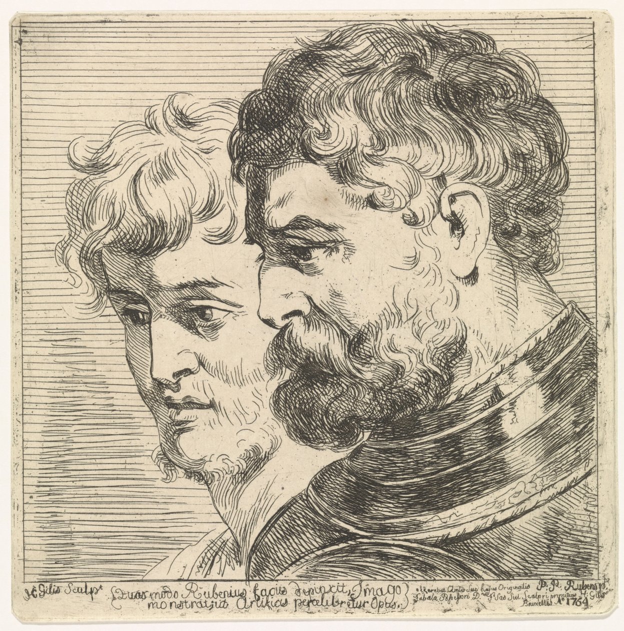Étude de deux têtes - Herman Gillis