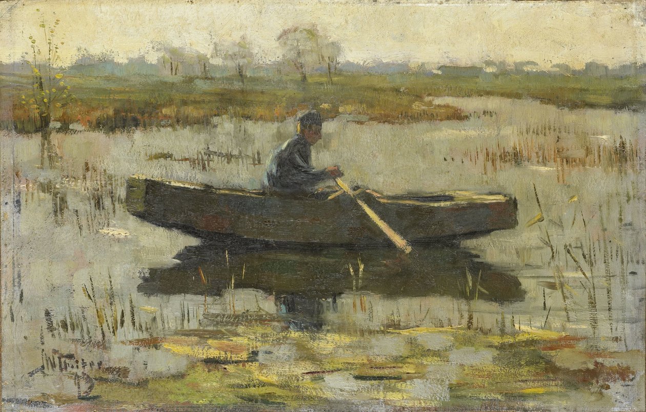 Homme dans une Barque - Herman Wolbers