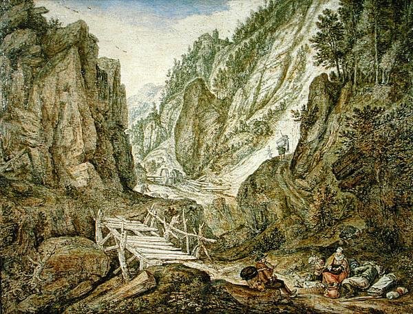 Paysage montagneux - Herman the Younger Saftleven