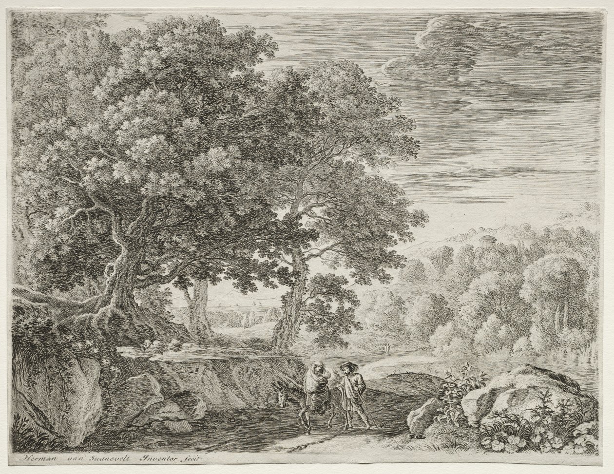 La Fuite en Égypte - Herman van Swanevelt