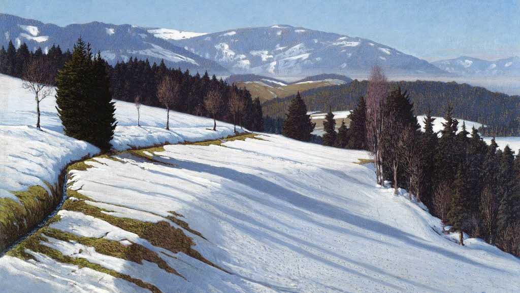 Forêt-Noire avec Schauinsland en arrière-plan - Hermann Dischler