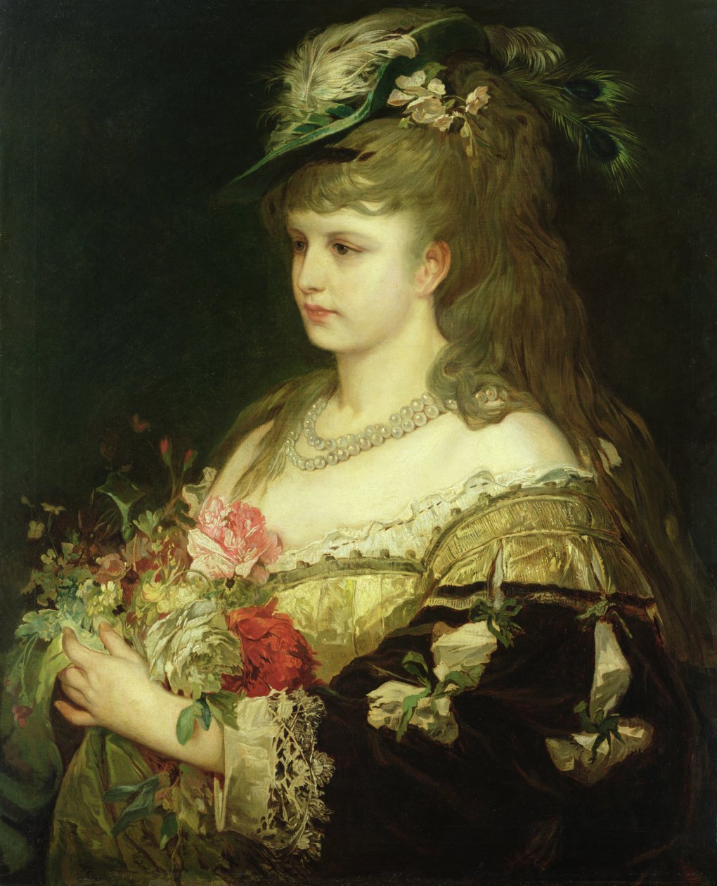 Une jeune fille - Hermann Kaulbach
