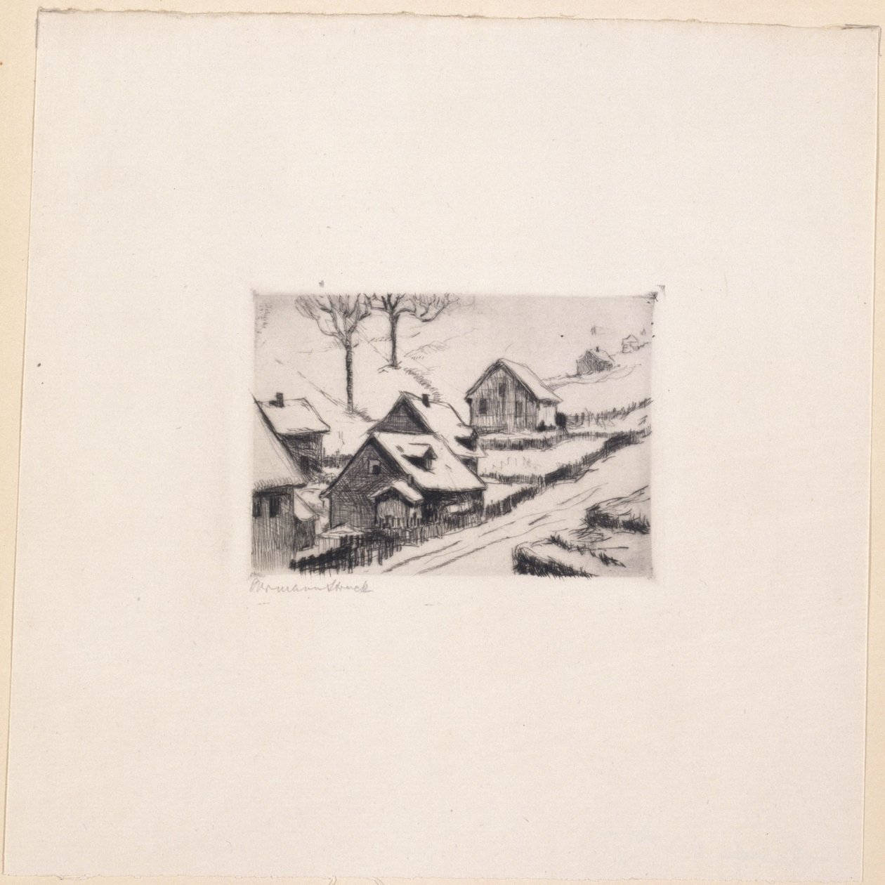 Hiver en montagne - Hermann Struck