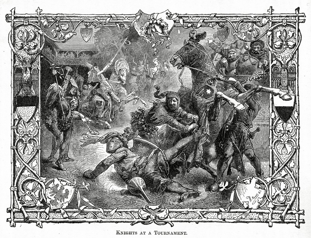 Chevaliers à un tournoi, c.1882 - Hermann Vogel