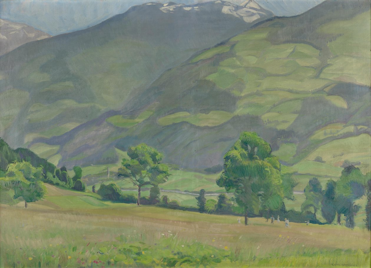 Vallée ensoleillée - Hermann Grom Rottmayer