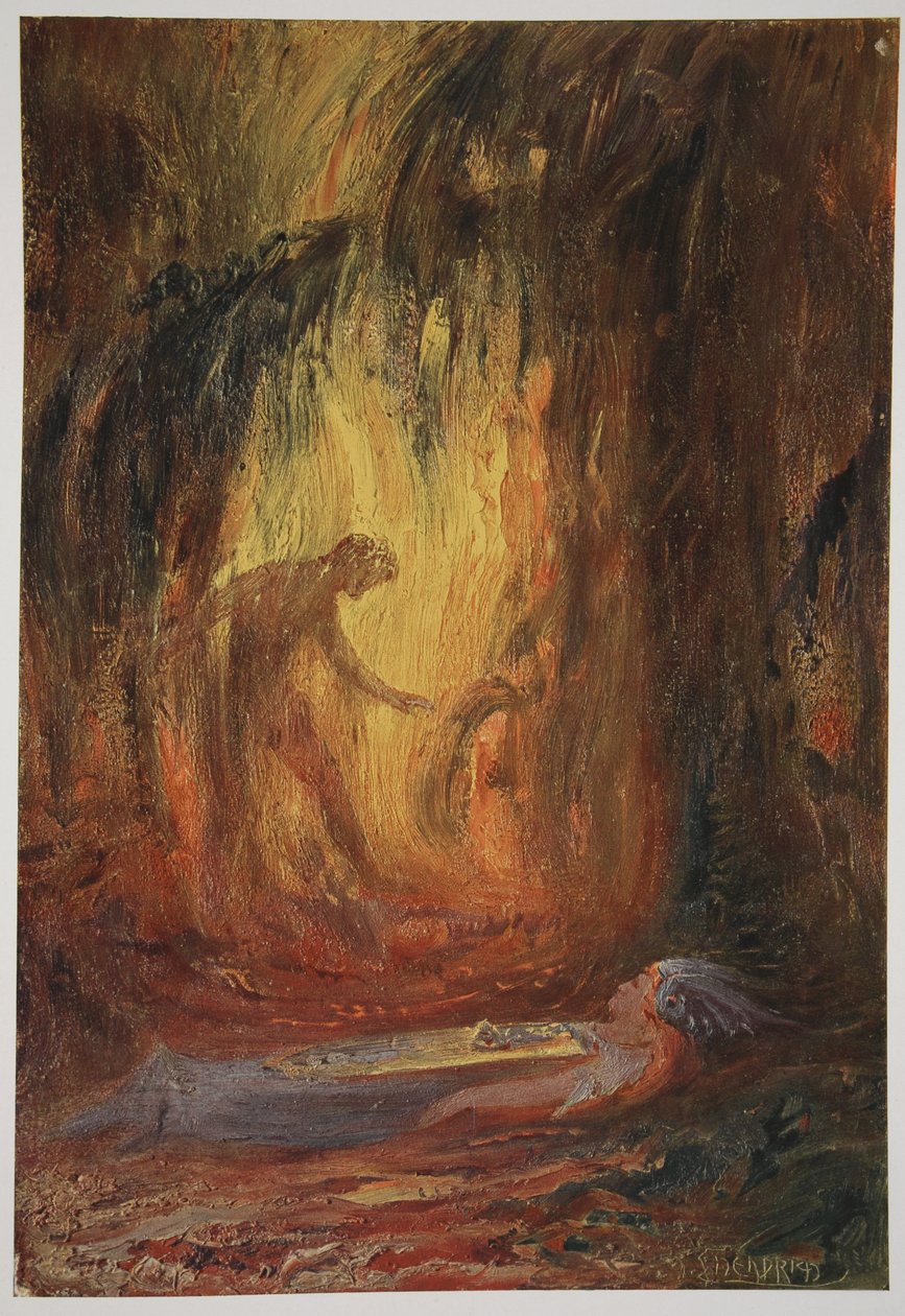 Réveil de Brünnhilde, 1906 - Hermann Hendrich