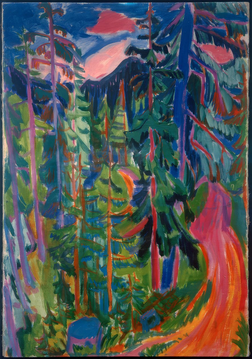 Paysage forestier près de Davos - Hermann Scherer