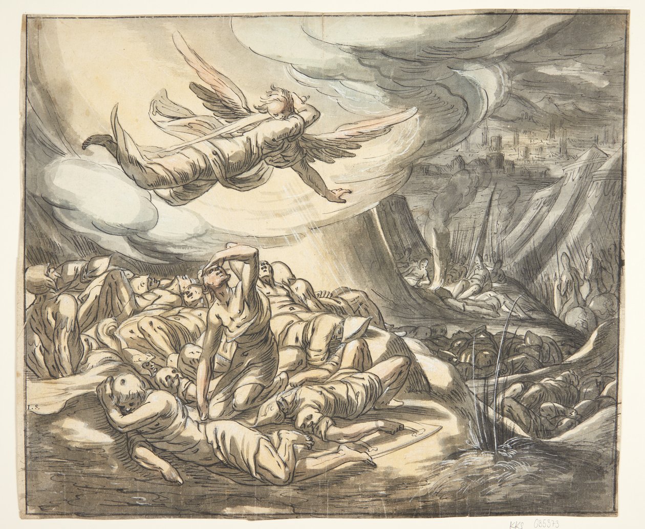 Ange avec une épée tirée - Hermann Weyer