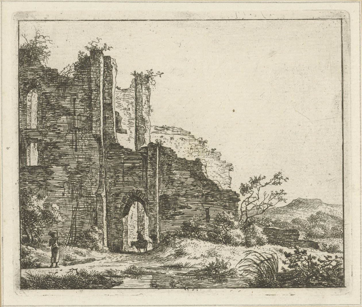 Paysage avec ruine - Hermanus Fock