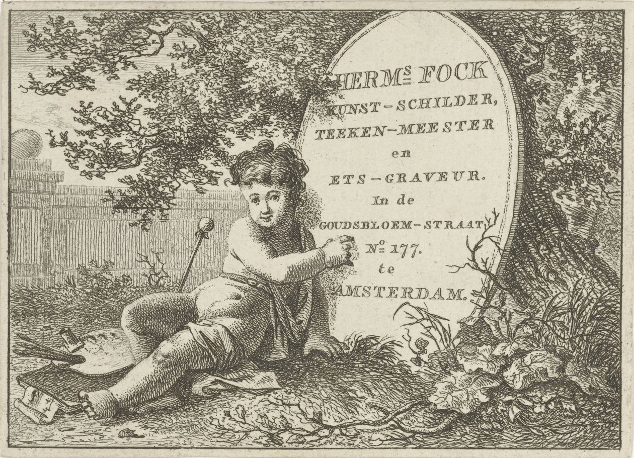 Carte de visite de Hermanus Fock - Hermanus Fock