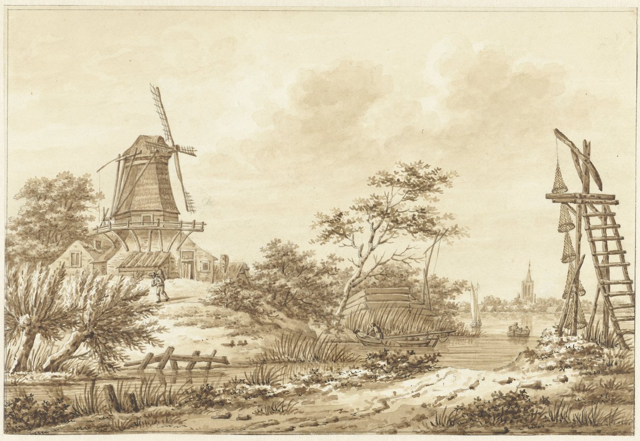 Vue près de Zaltbommel - Hermanus Numan