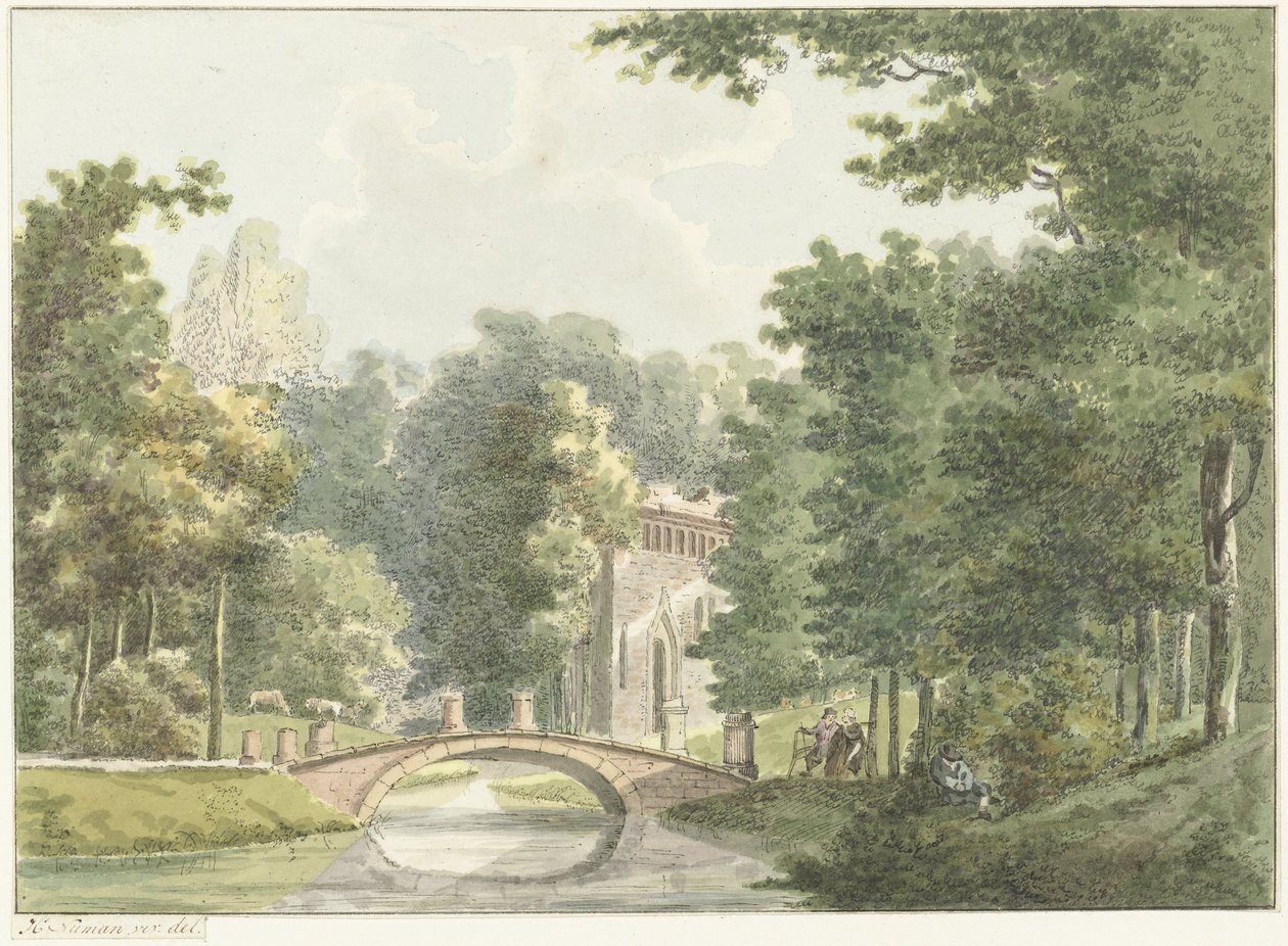 Le domaine de Velzerbeek près de Velsen - Hermanus Numan