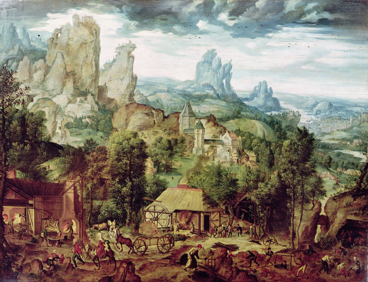 Paysage avec forge - Herri met de Bles