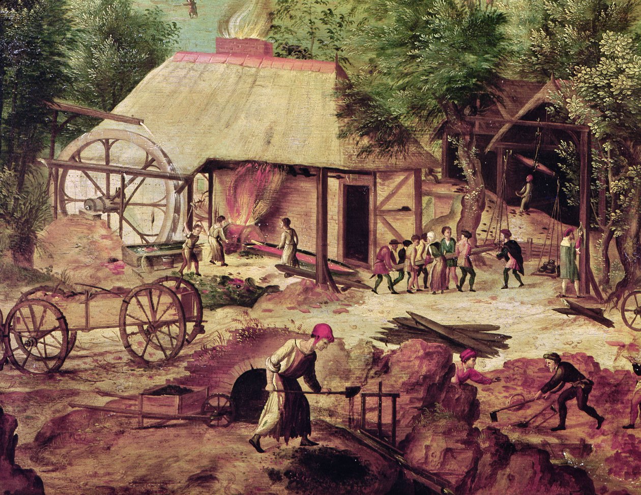 Paysage avec forge (détail) - Herri met de Bles