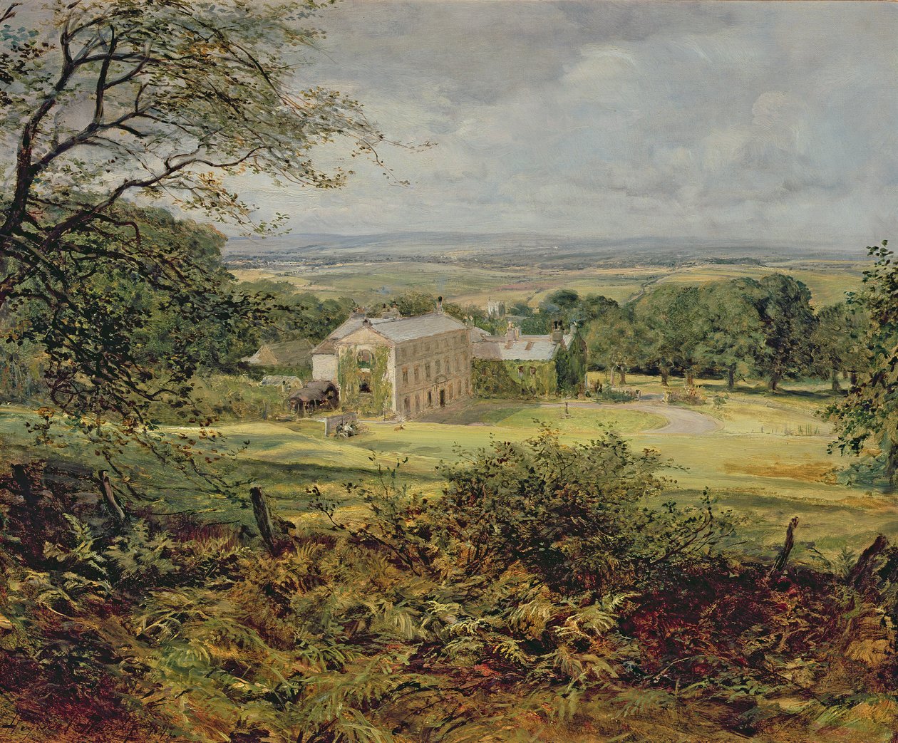 Paysage anglais avec une maison, 19ème siècle - Heywood Hardy