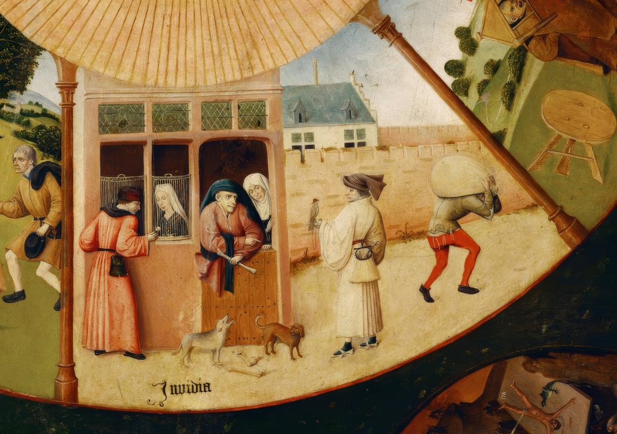 Les sept péchés capitaux et les quatre dernières choses - Hieronymus Bosch