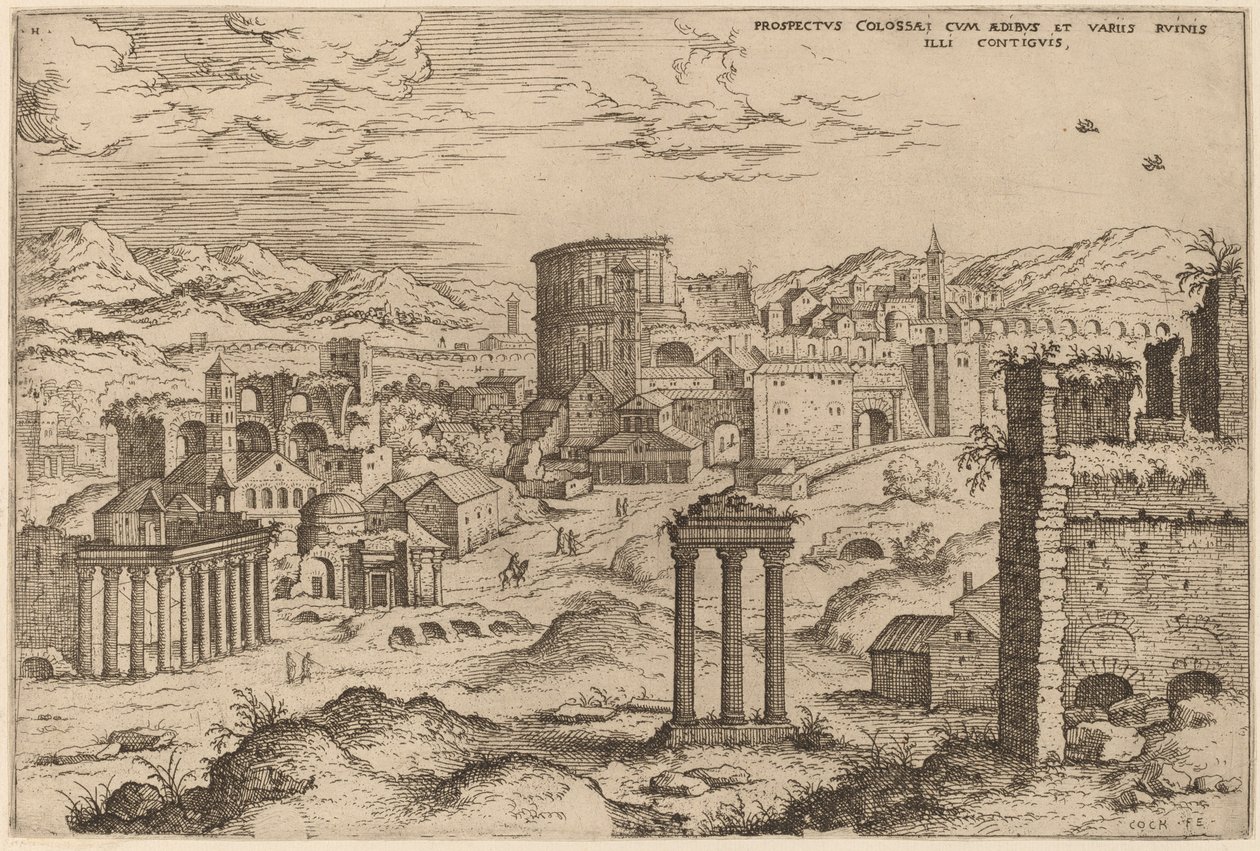 Vue du Forum - Hieronymus Cock