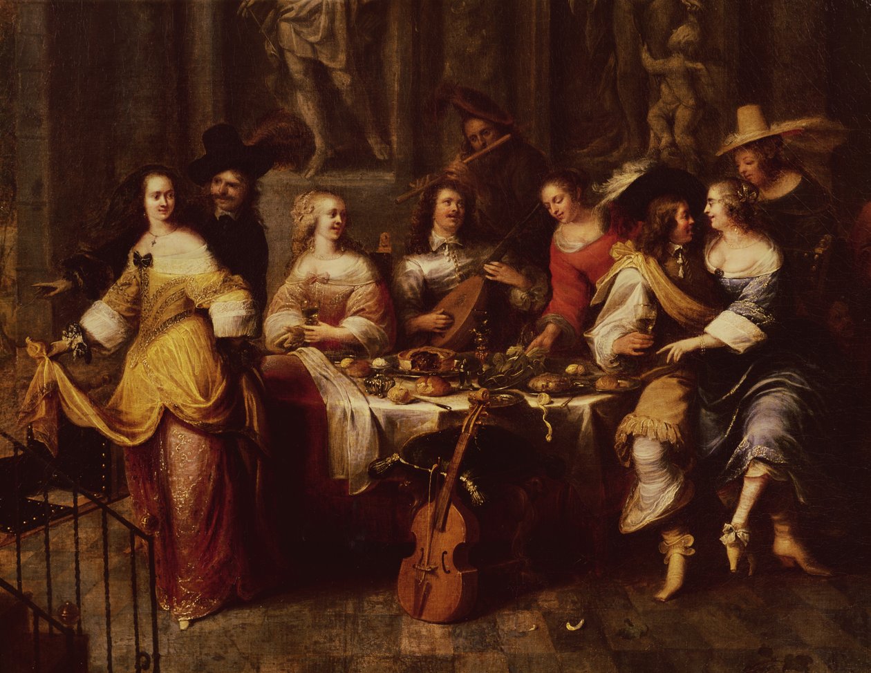 Repas de fête - Hieronymus Janssens