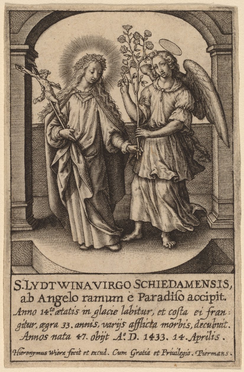 S. Lydtwina Virgo Schiedamensis ... - Hieronymus Wierix