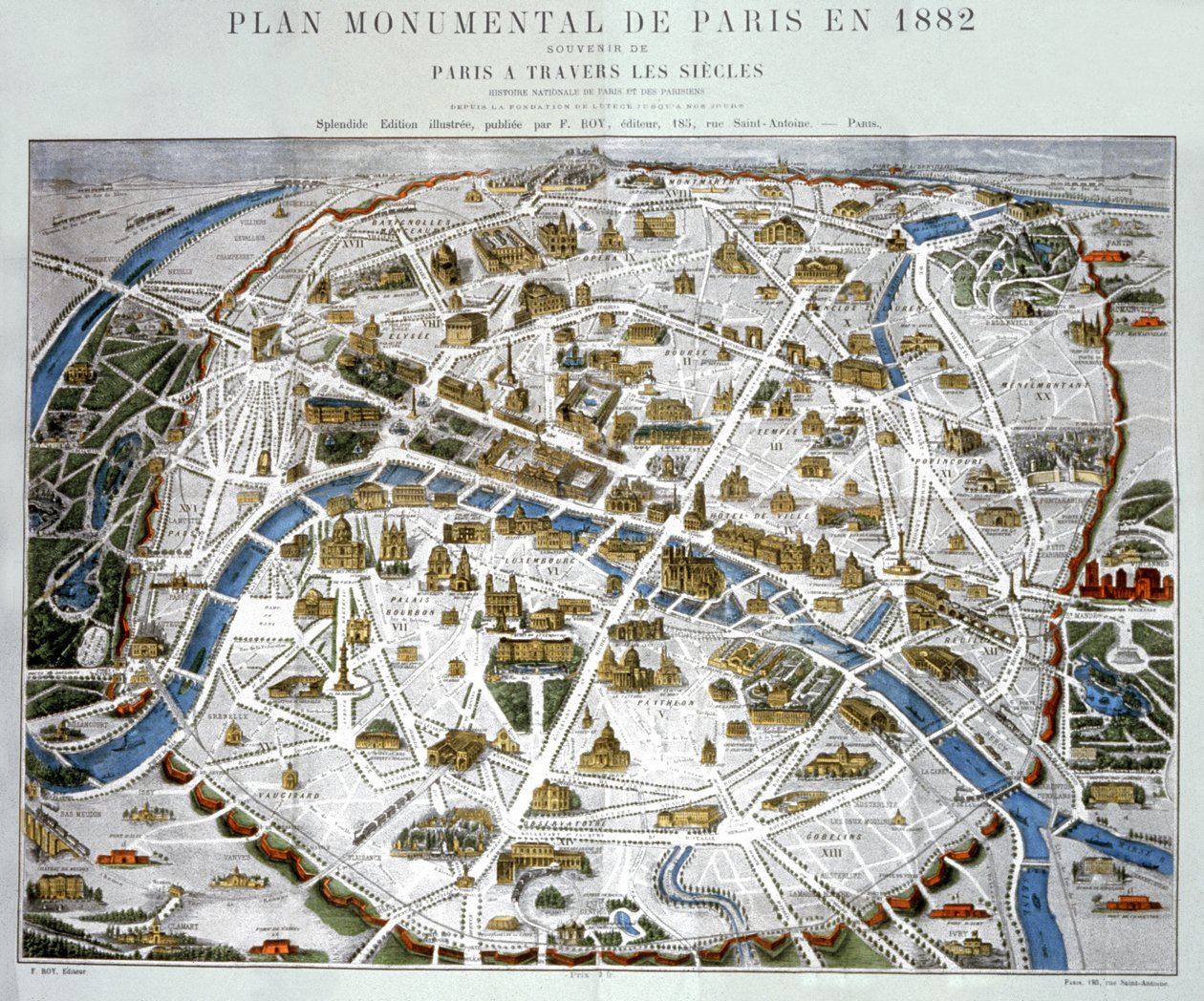 Le Nouveau Paris. (gravure, vers 1867) - Hilaire Guesnu