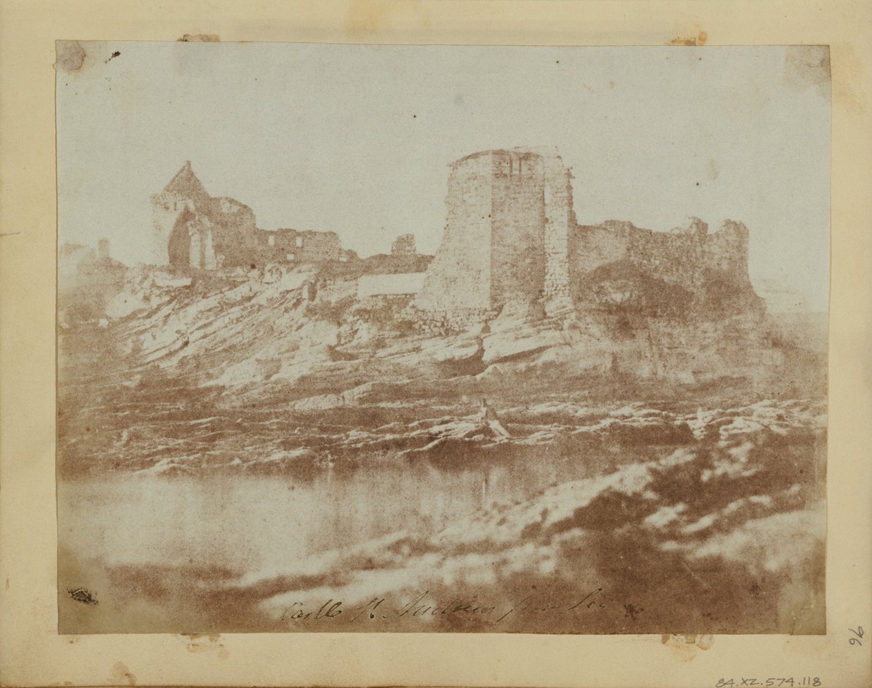 Château de St. Andrews depuis le nord-ouest - Hill and Adamson