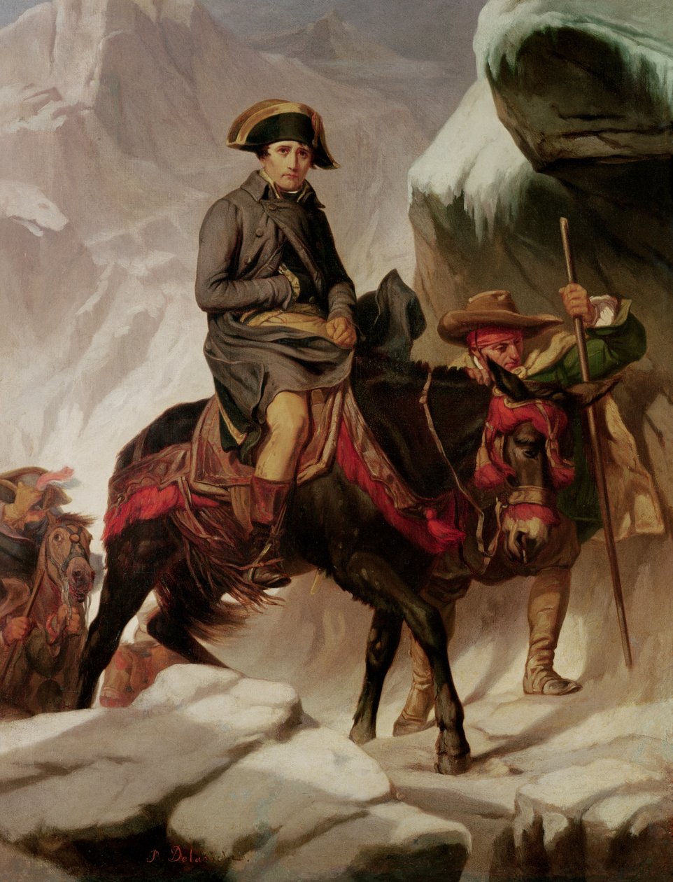Napoléon Bonaparte (1769-1821) traversant les Alpes - Hippolyte Delaroche