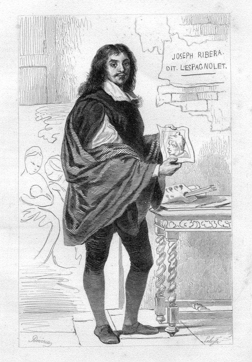 José de Ribera - Hippolyte Lalaise Devéria