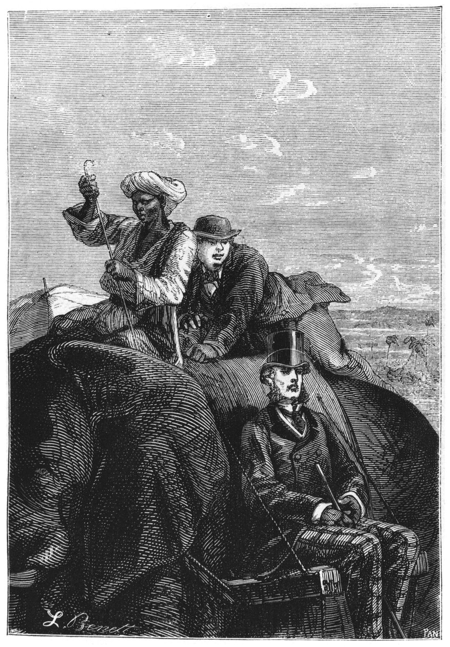 Phileas Fogg et Passepartout, illustration de 